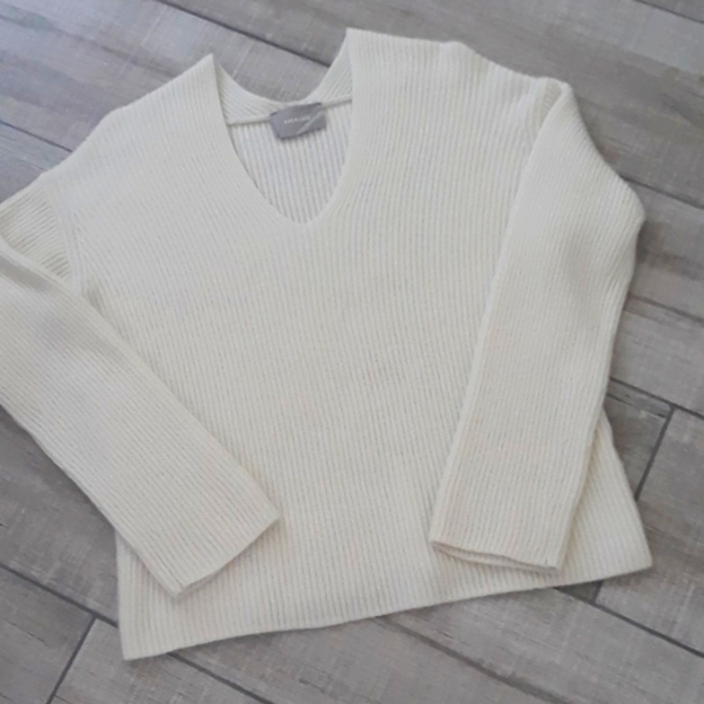 EVERLANE..CASHMERE..RIBBED..SIZE MEDIUM..FLAW..